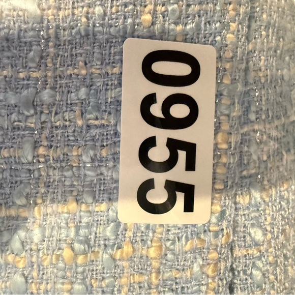 Jason Wu Tweed Trousers Pants Women’s 10 Light Blue High Waist Relaxed Old Money - Picture 10 of 10